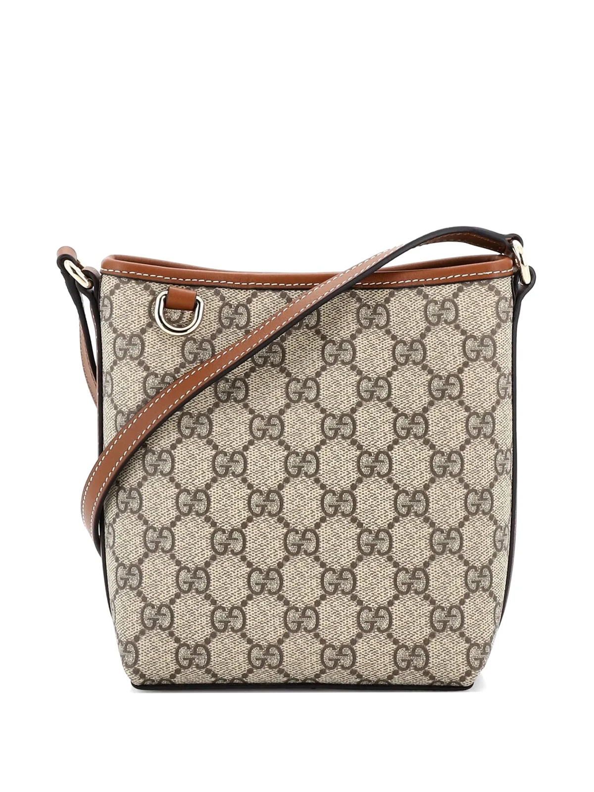 GG Emblem GG Coated Canvas Nano bucket bag