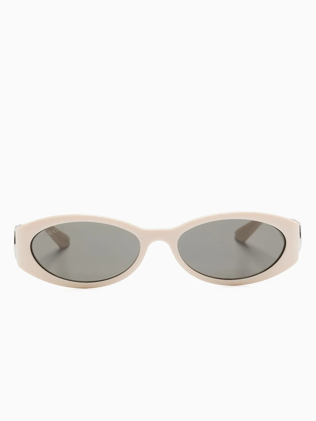 oval-frame tinted-lenses sunglasses