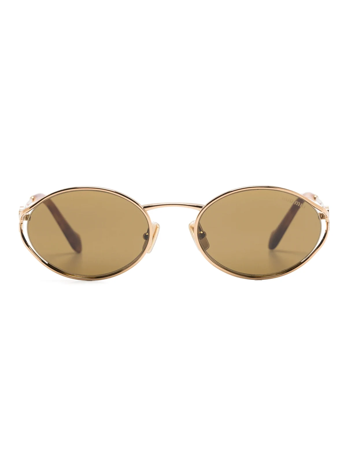 Logo round-frame sunglasses