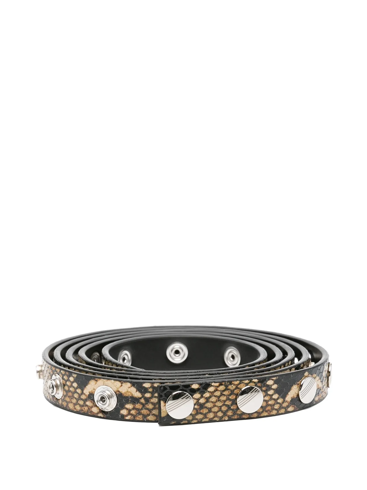 Gürtel mit Schlangenleder-Print