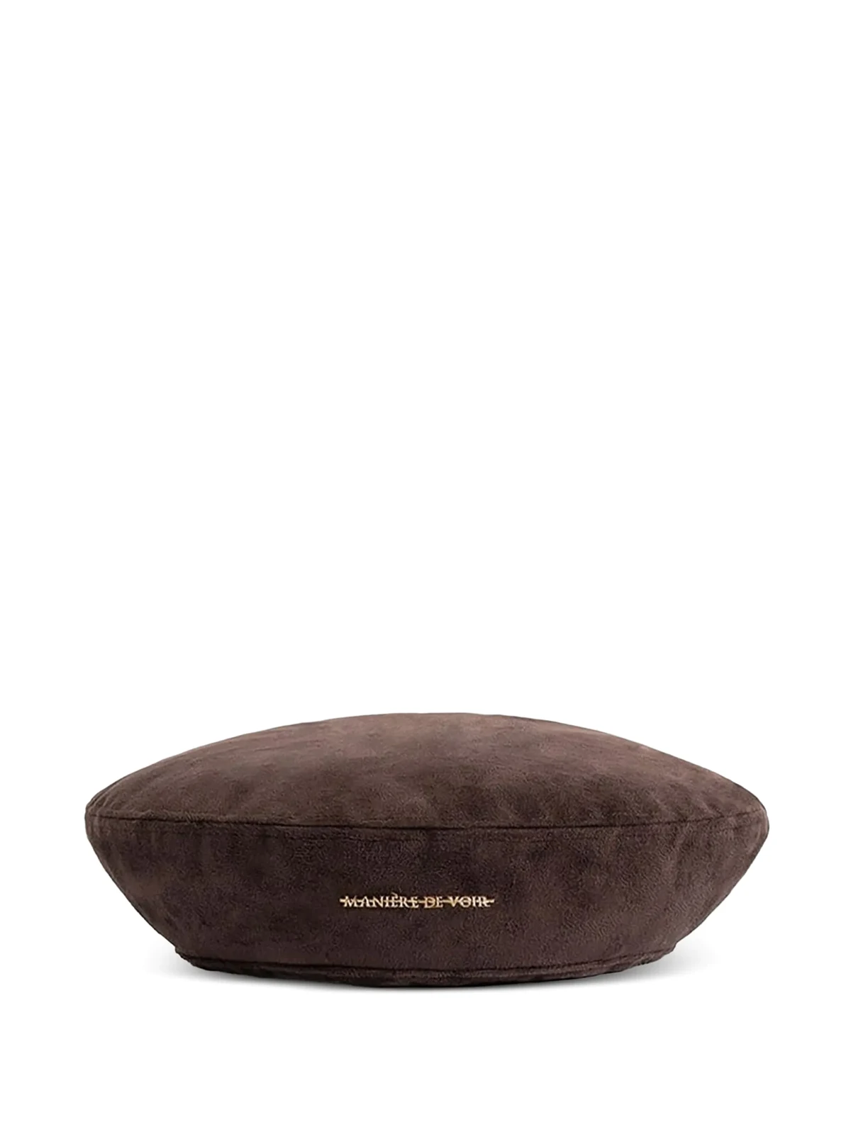 Anya suede brown beret hat