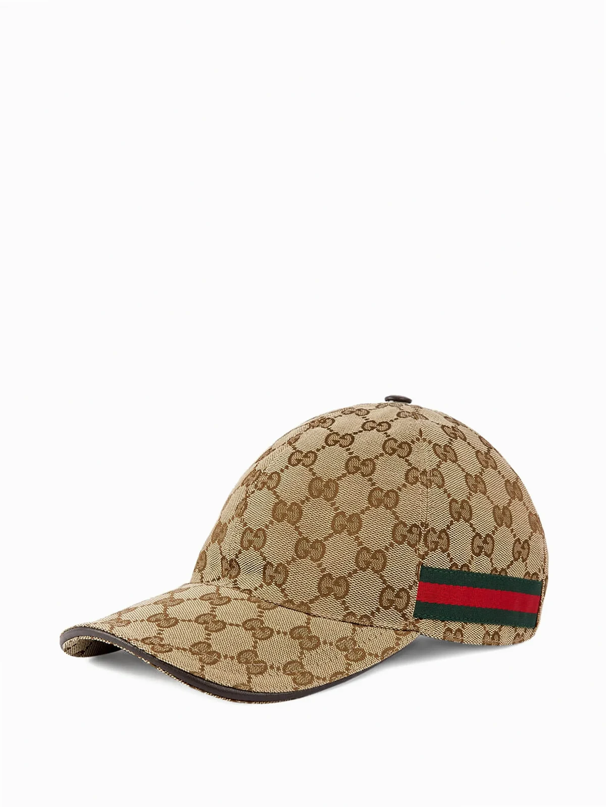 pattern striped-detail cap