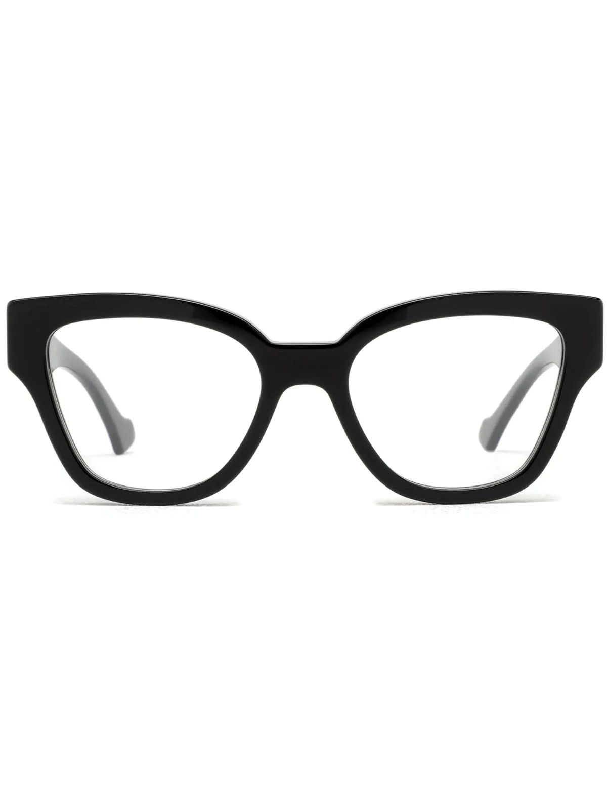 geometric-frame glasses
