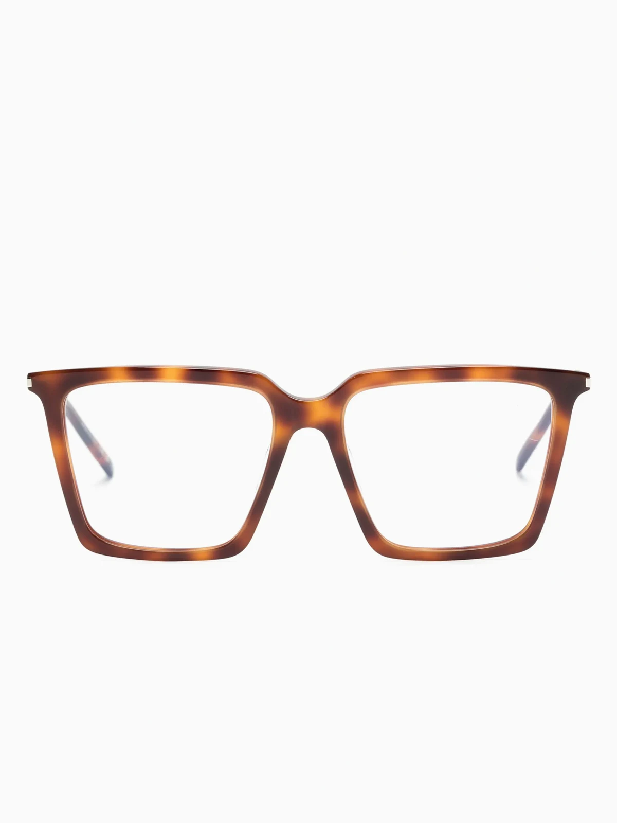 tortoiseshell square-frame glasses
