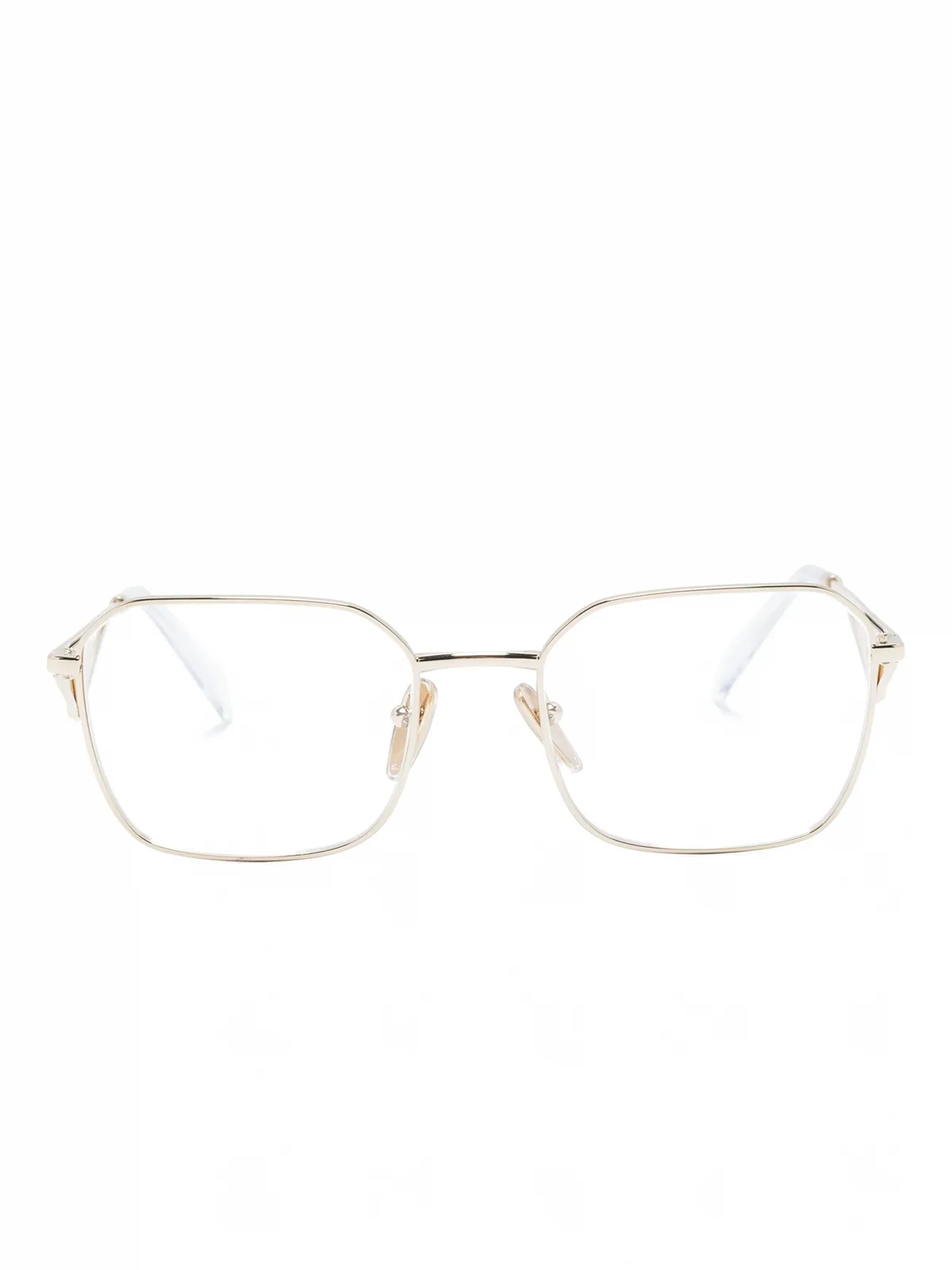 triangle-logo square-frame glasses