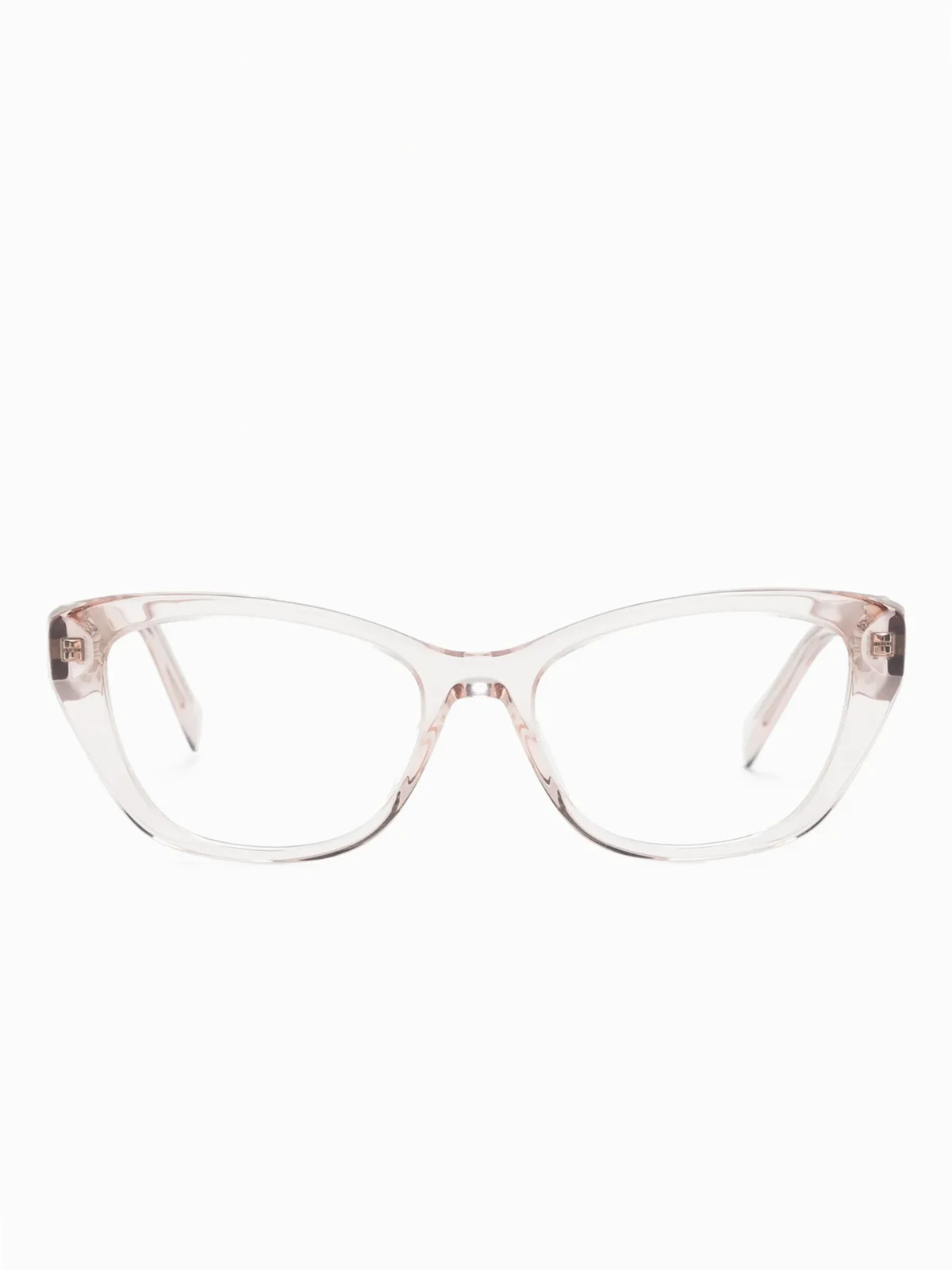 transparent cat-eye glasses