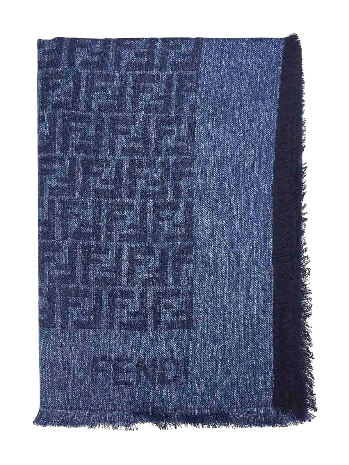 FF fringed scarf