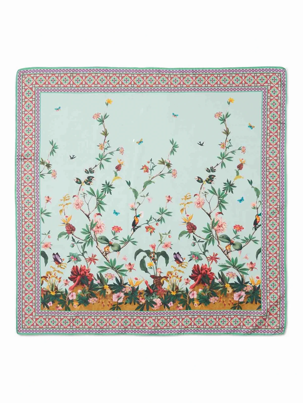 Zooflora Placée silk scarf