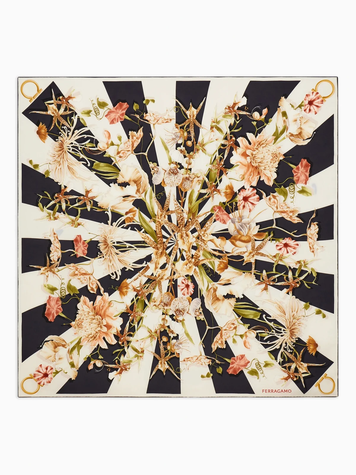 Seidenschal mit Gaia-Print