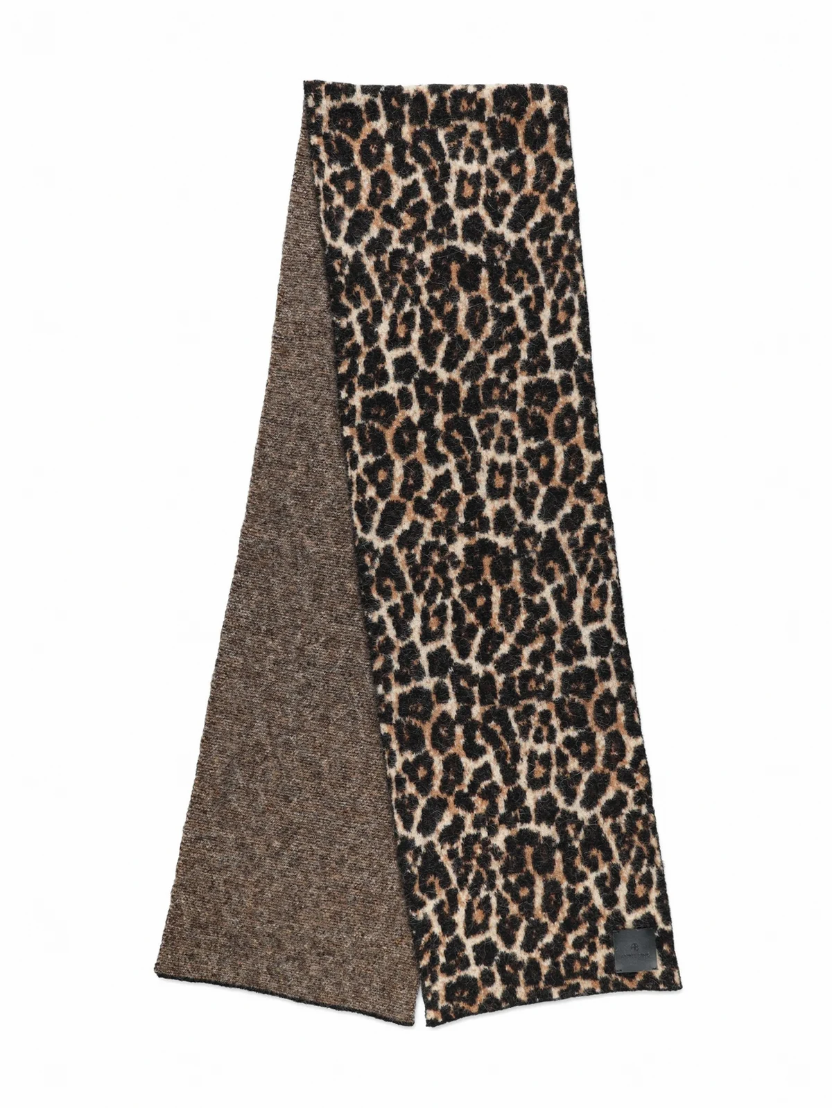 leopard print wool scarf