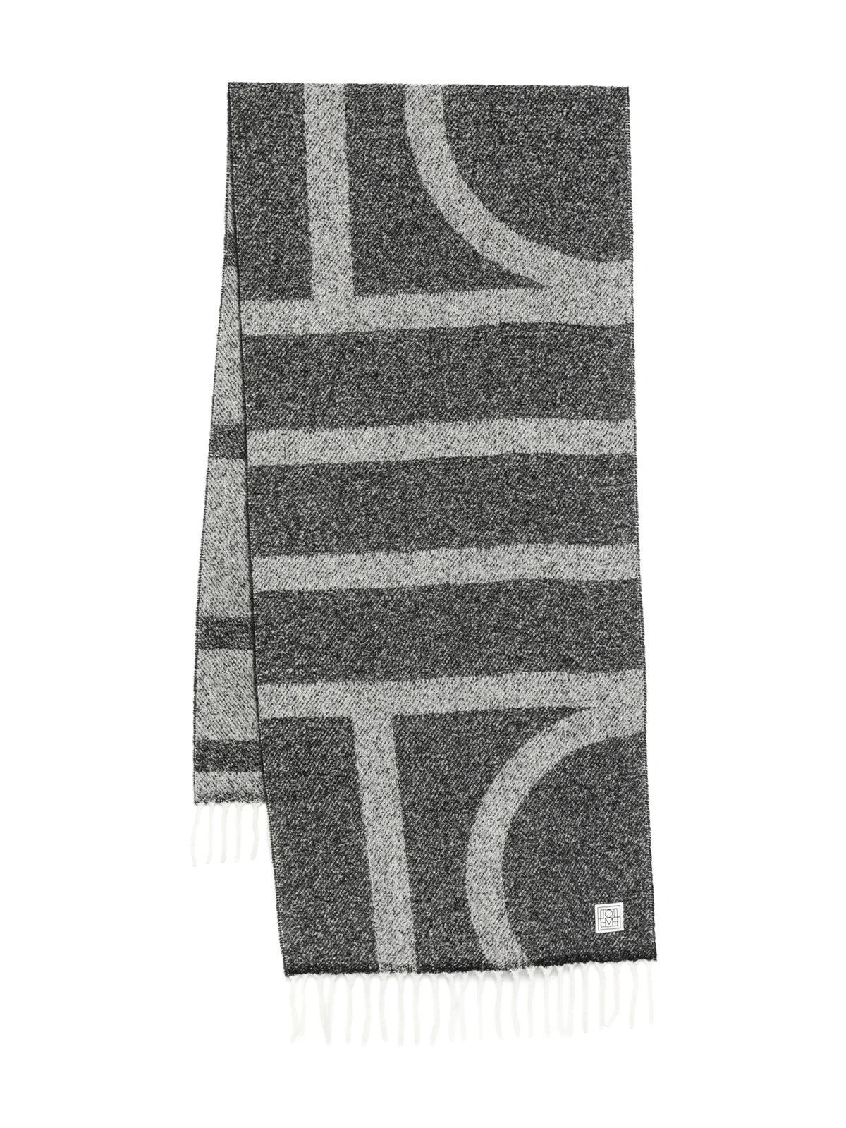 monogram jacquard scarf