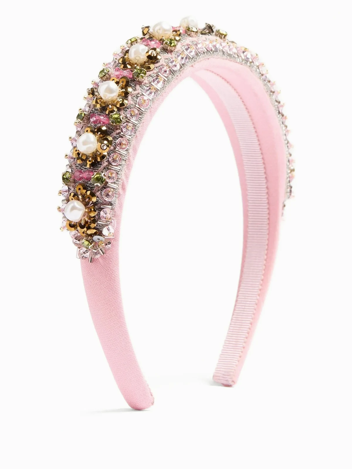 Haarreif mit Perlenstickerei