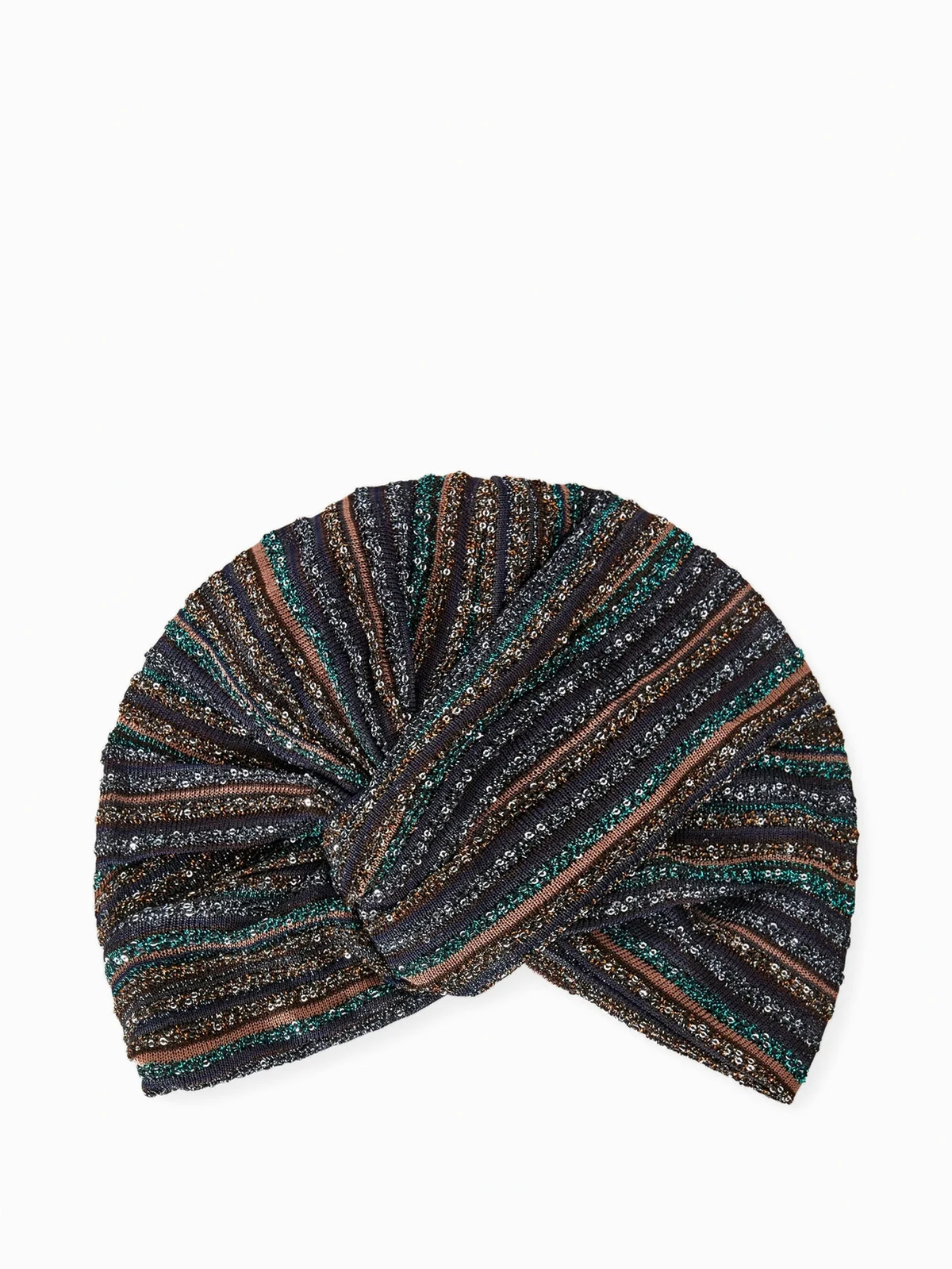 striped-pattern twisted hair accessory