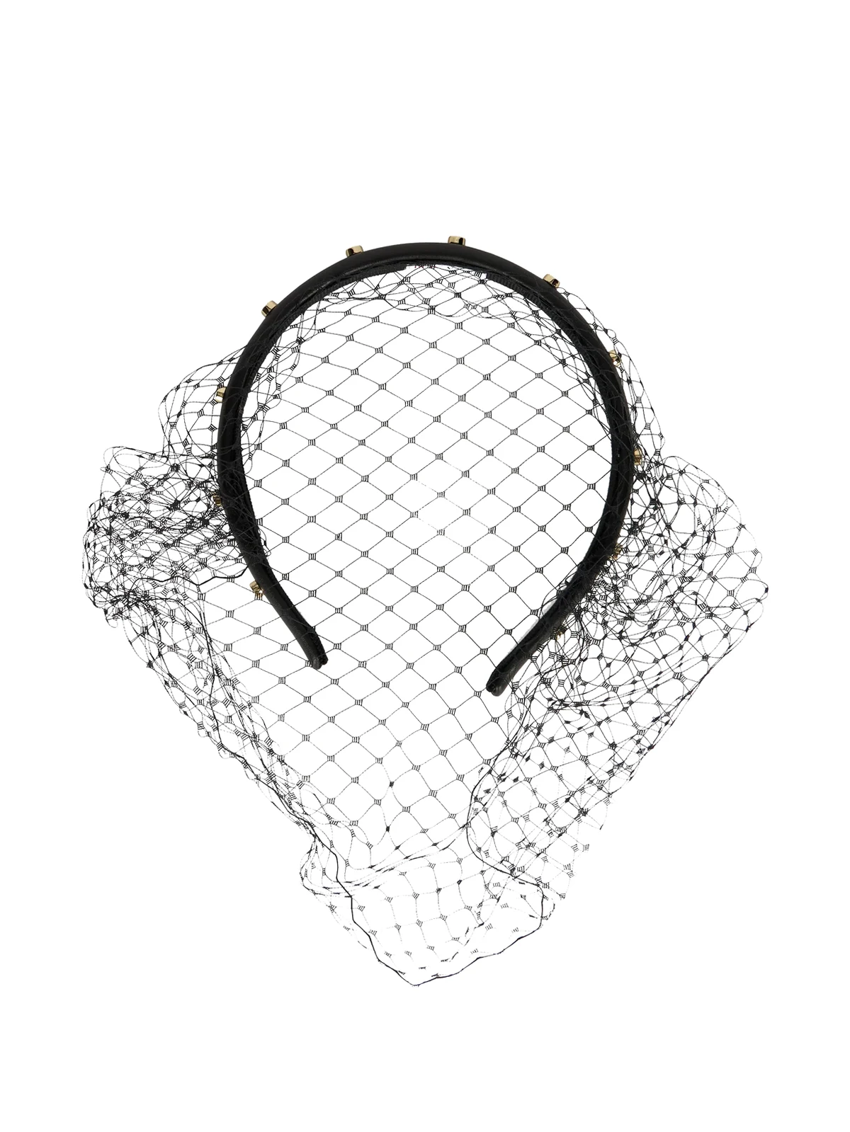 studded veil hair accessory