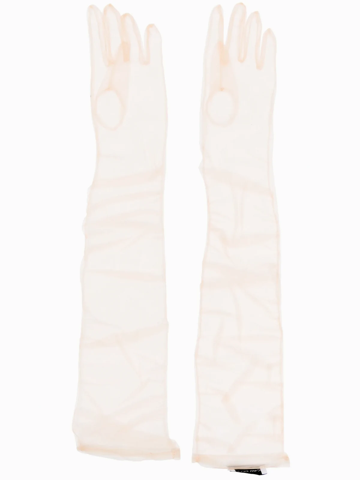 Handschuhe mit transparentem Finish