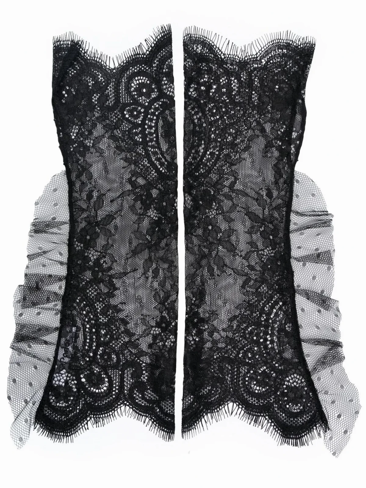 Handschuhe mit Rüschen