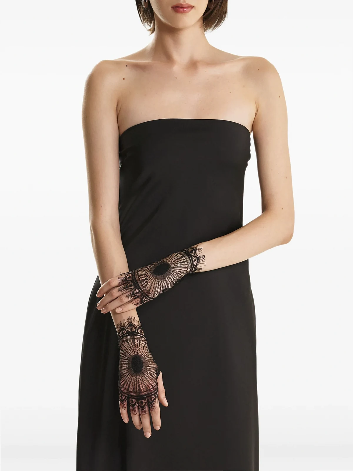 Handschuhe mit Spitzendetail