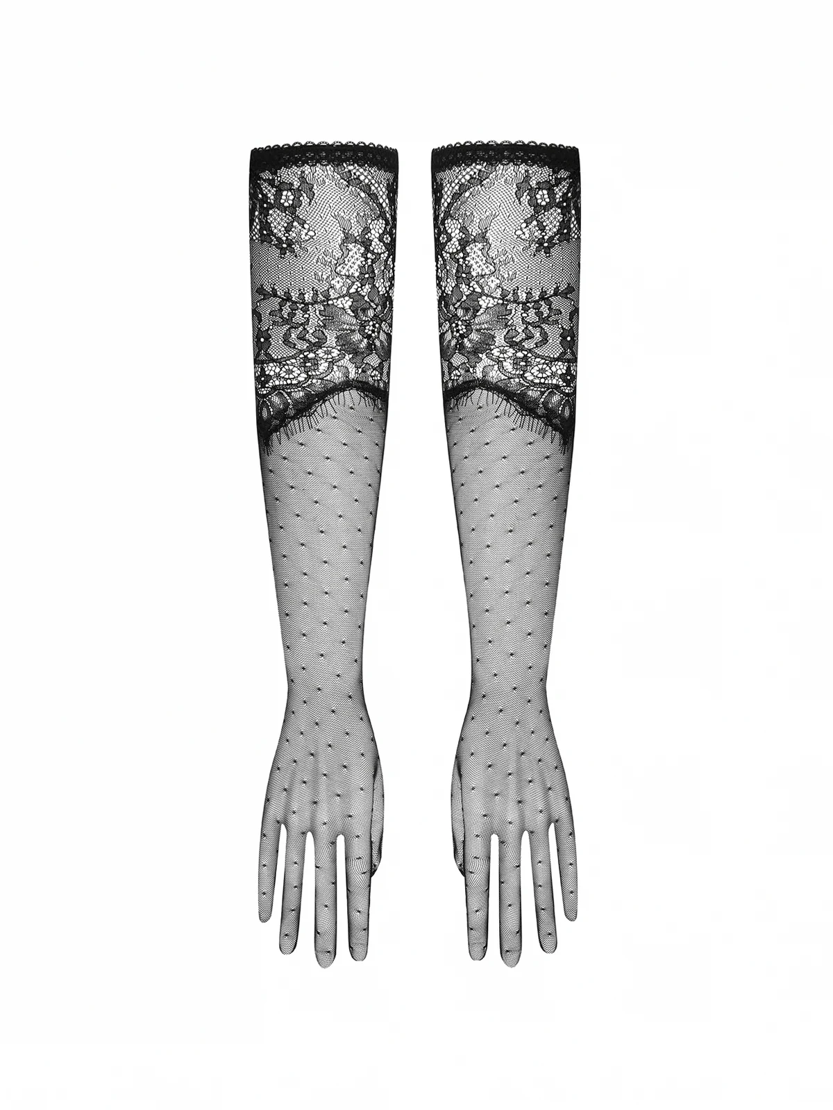 Gants Opéra Handschuhe mit Polka Dots