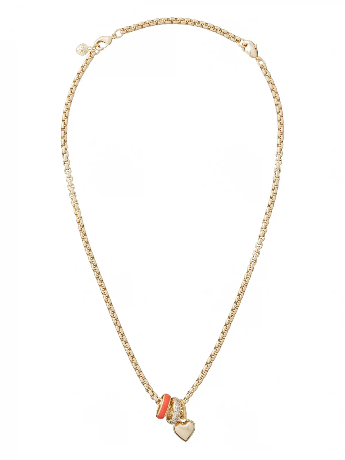 The Box Chain heart-charm necklace