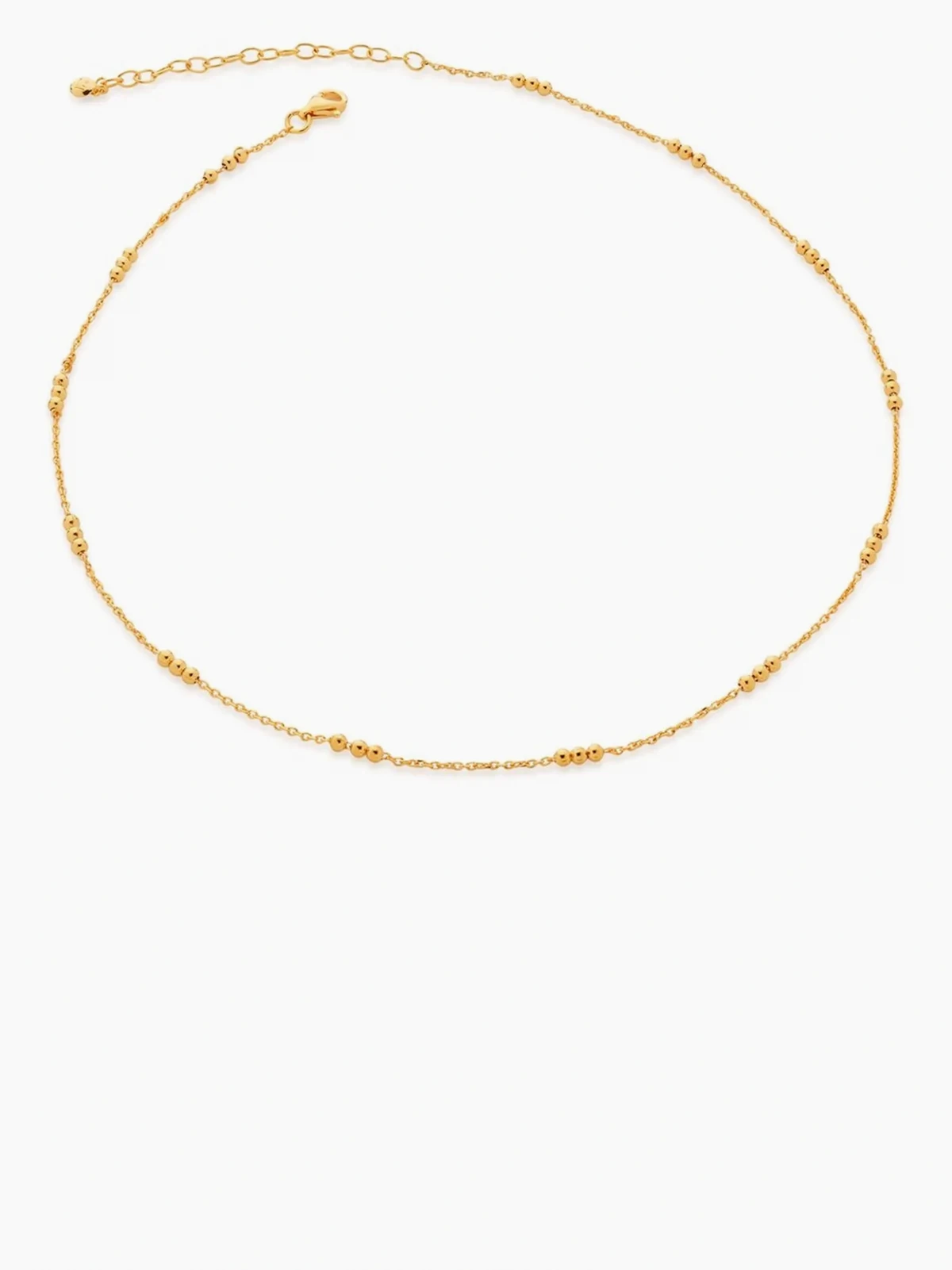 Triple Beaded 14-16" choker necklace