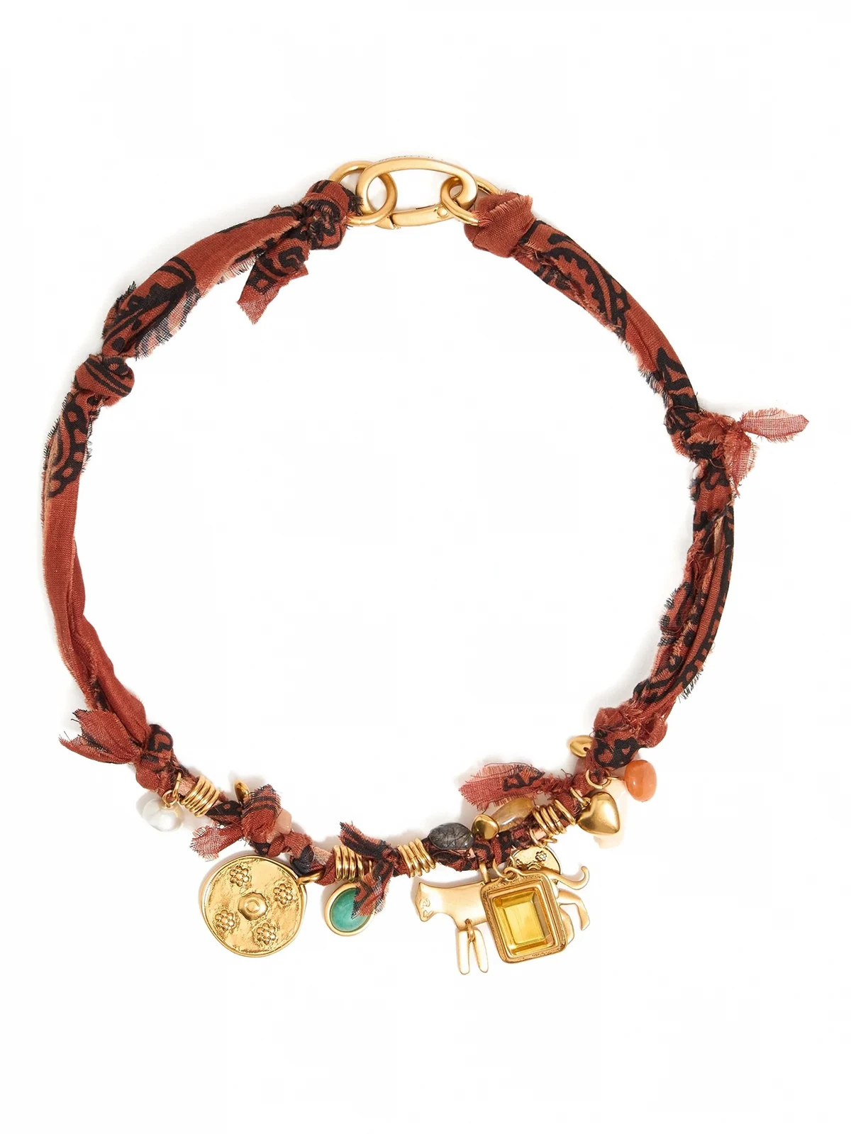 Geflochtene Halskette mit Anhänger