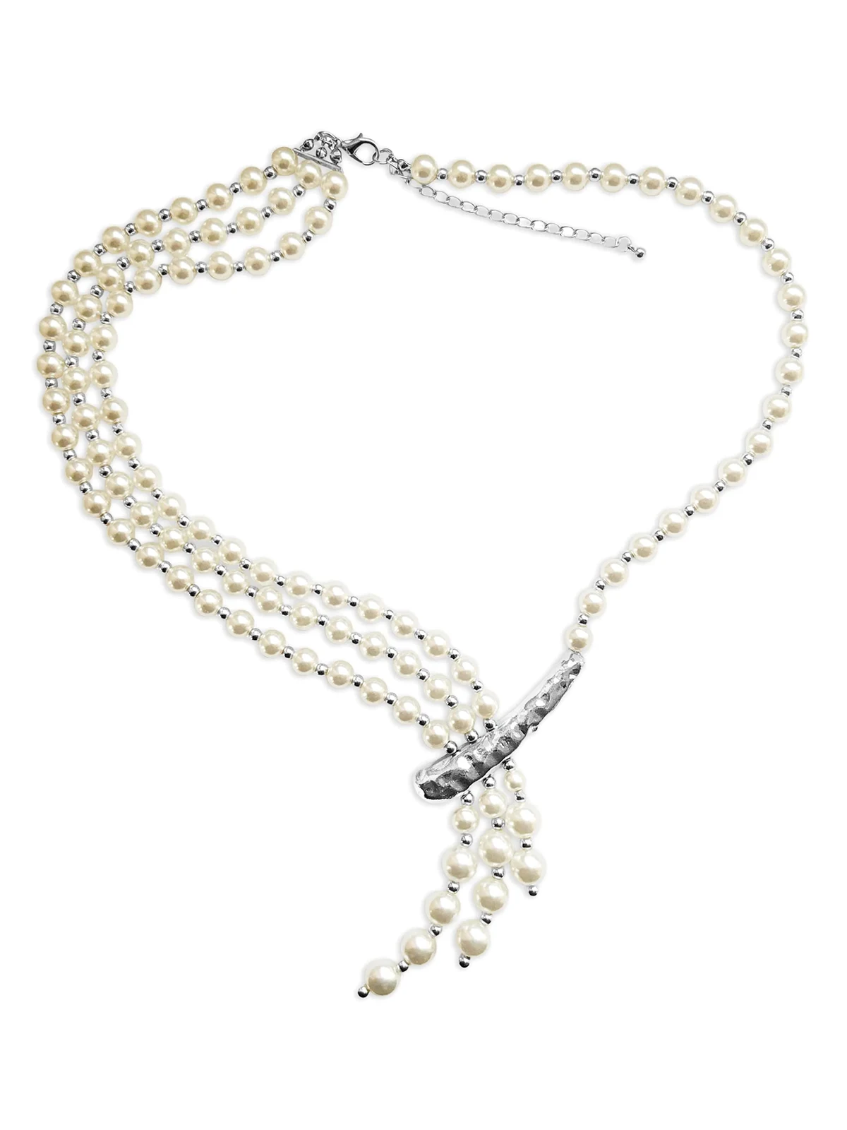 pearl-embellished necklace
