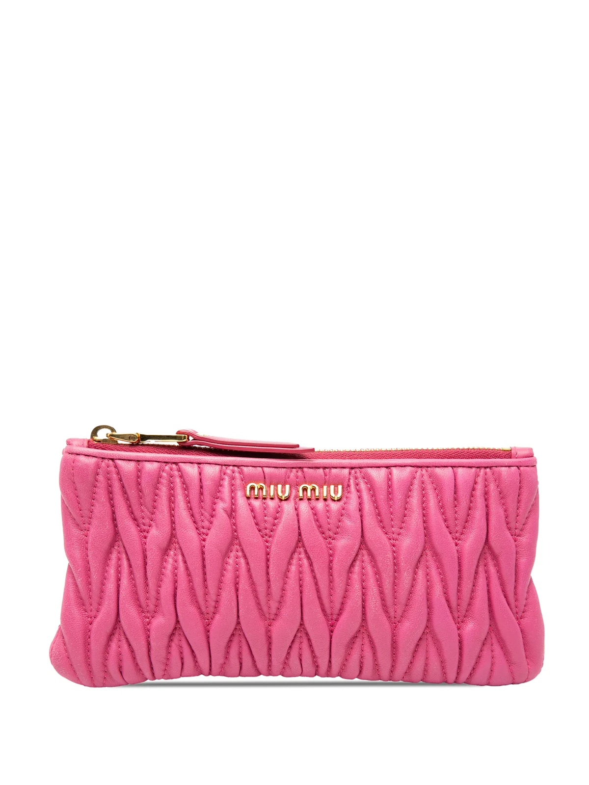 2010-2025 Matelasse Clutch aus Nappaleder