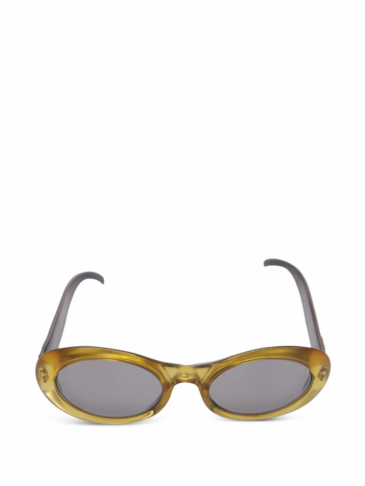 Interlocking GG oval-frame sunglasses