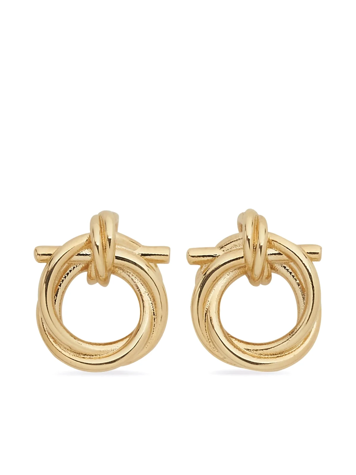Gancini twisted hoop earrings