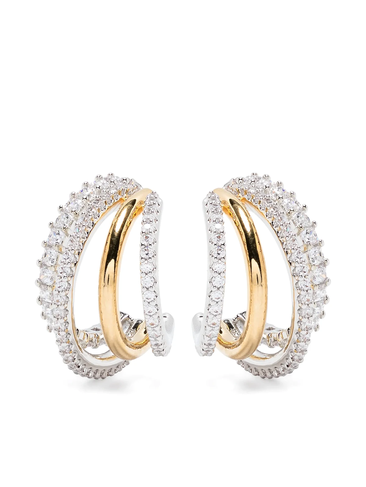 Hyperbola hoop earrings