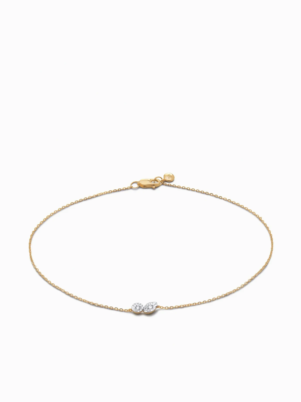 18kt gold vermeil diamond bracelet