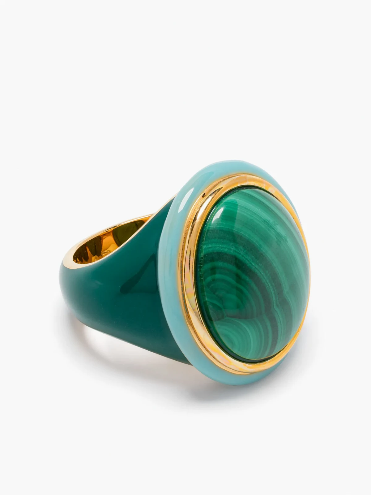 Tabarin malachite ring