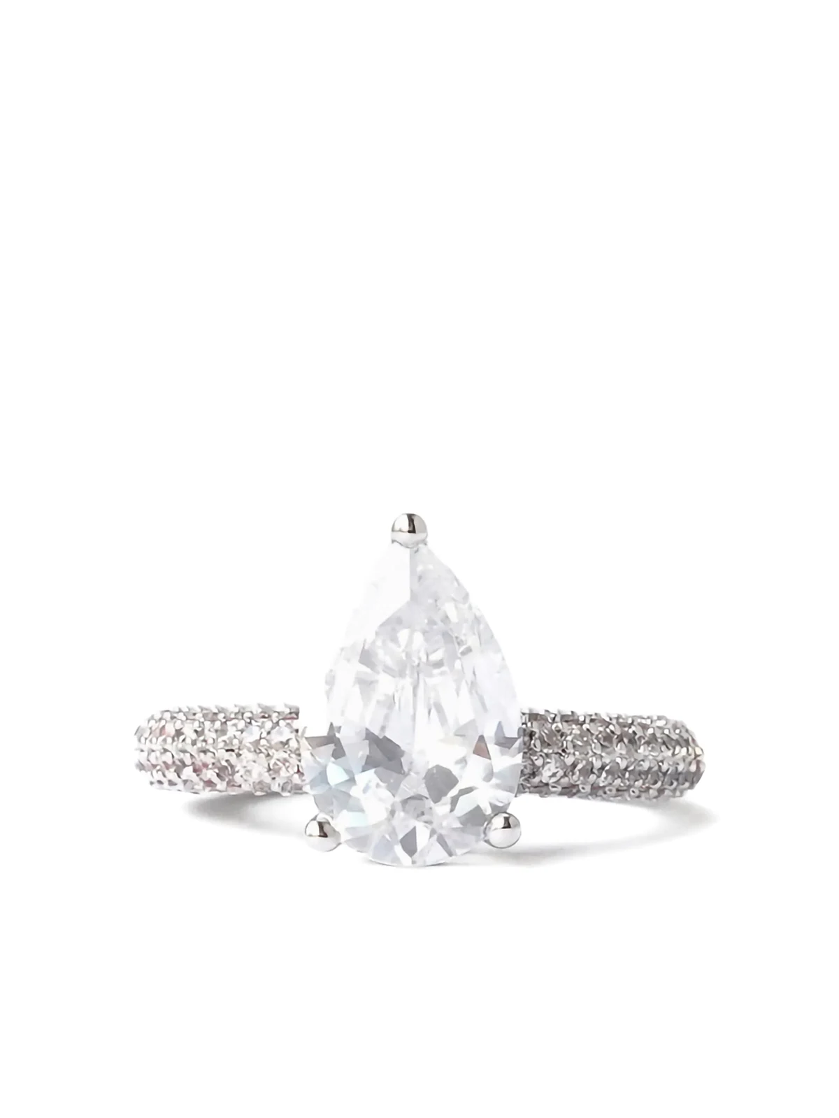Mega Drop Ring mit Pavé