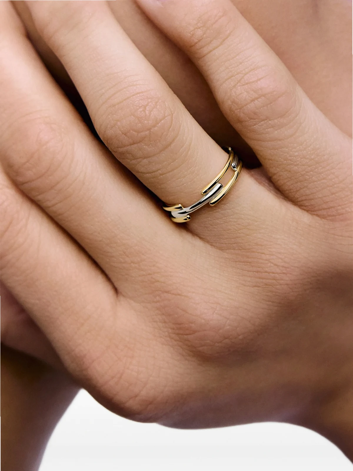 link mixed-metal ring