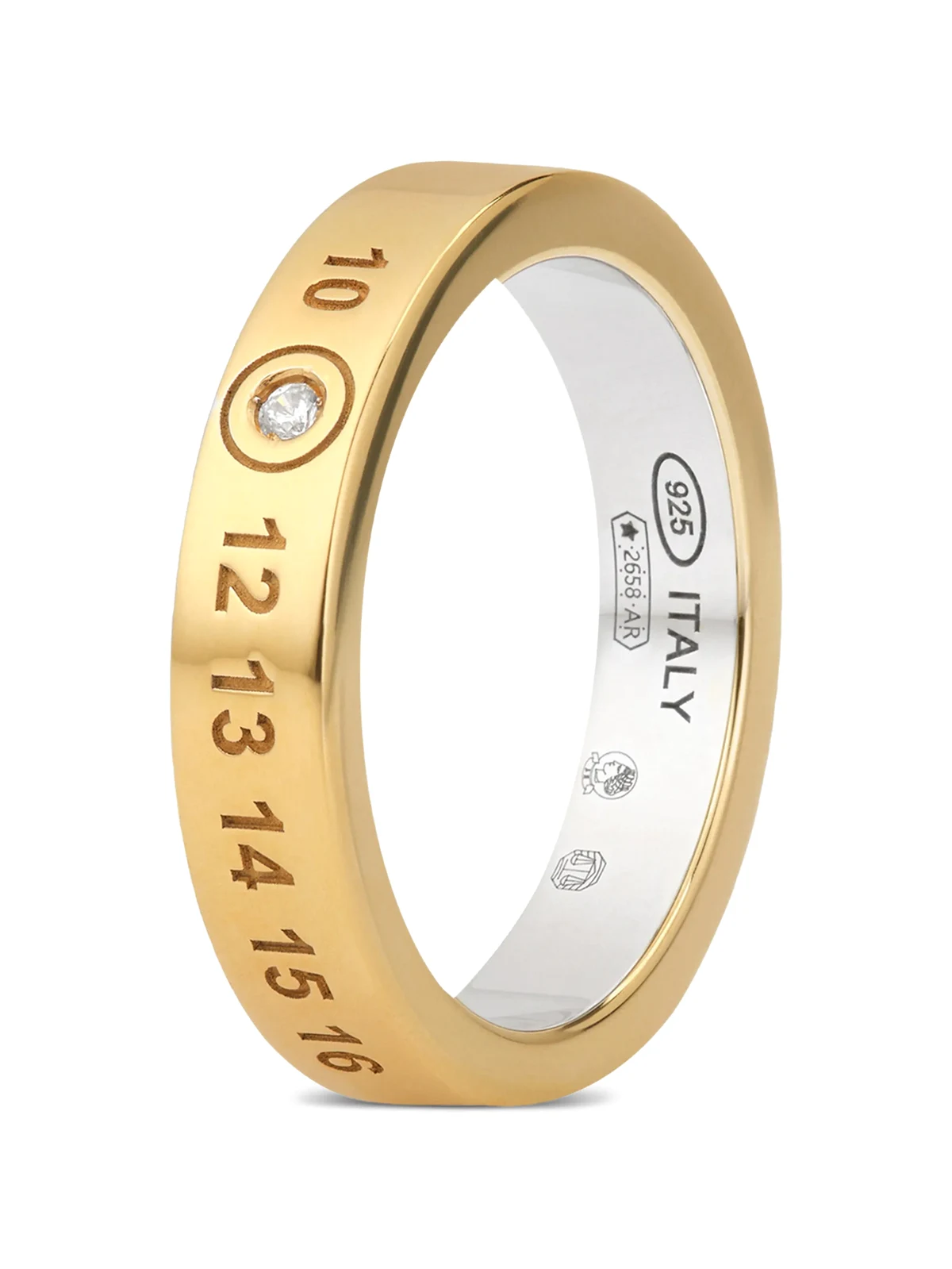 Numerical Ring mit Diamanten