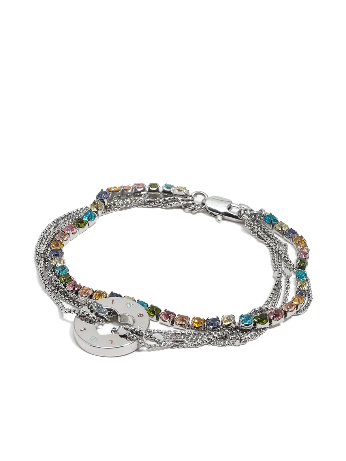rhinestone-embellished multi-strand bracelet