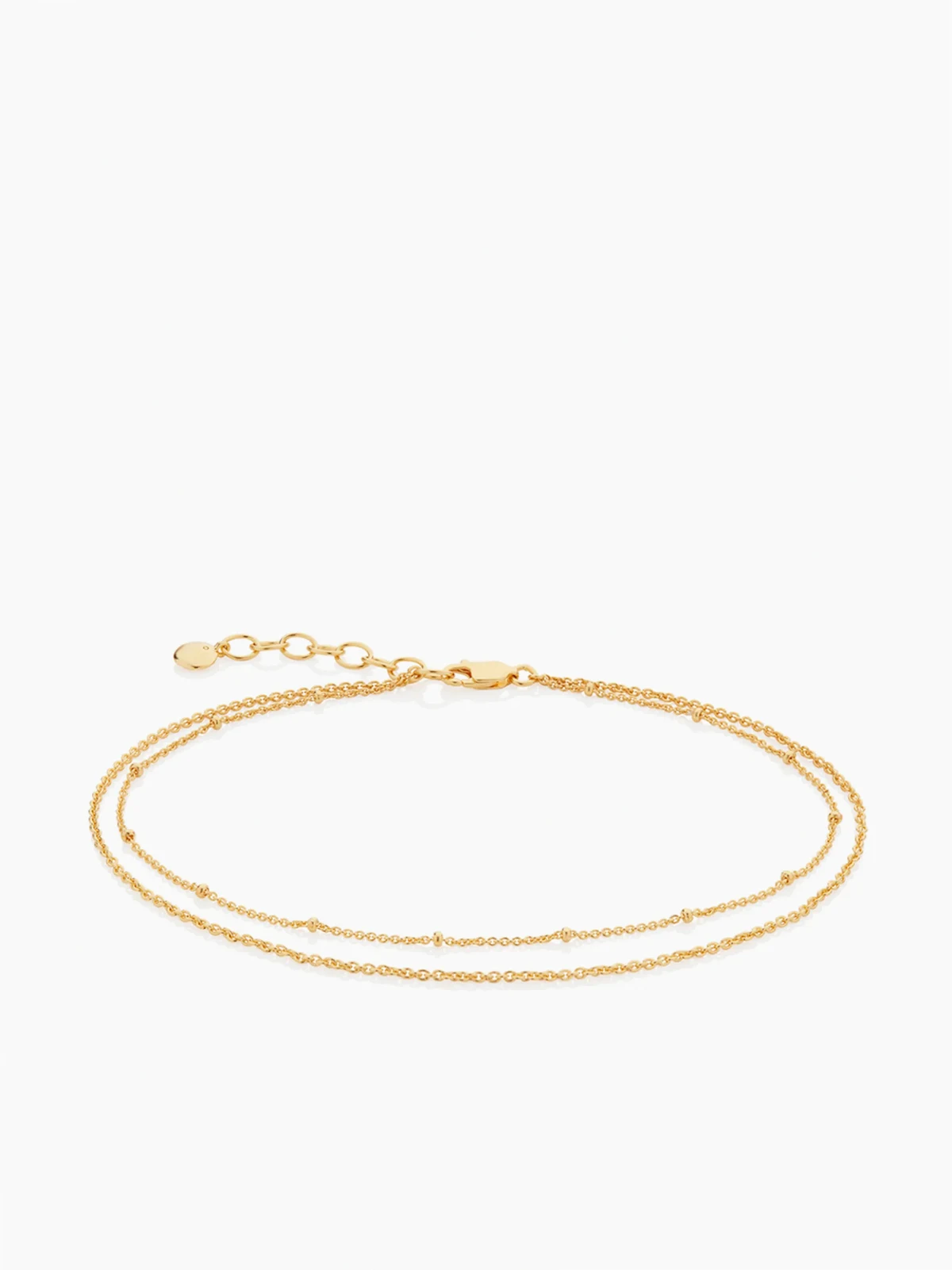 double-chain adjustable anklet