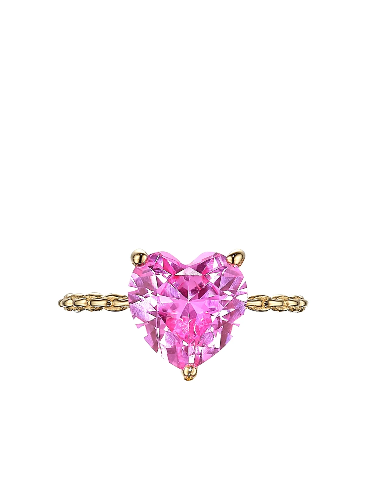 9kt gold mini Heart sapphire ring