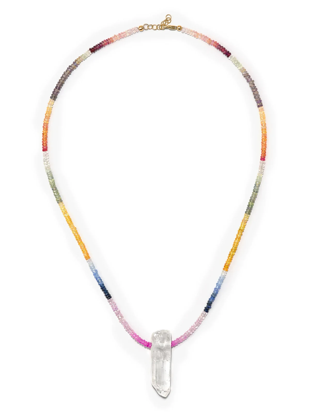 9kt yellow gold charm necklace