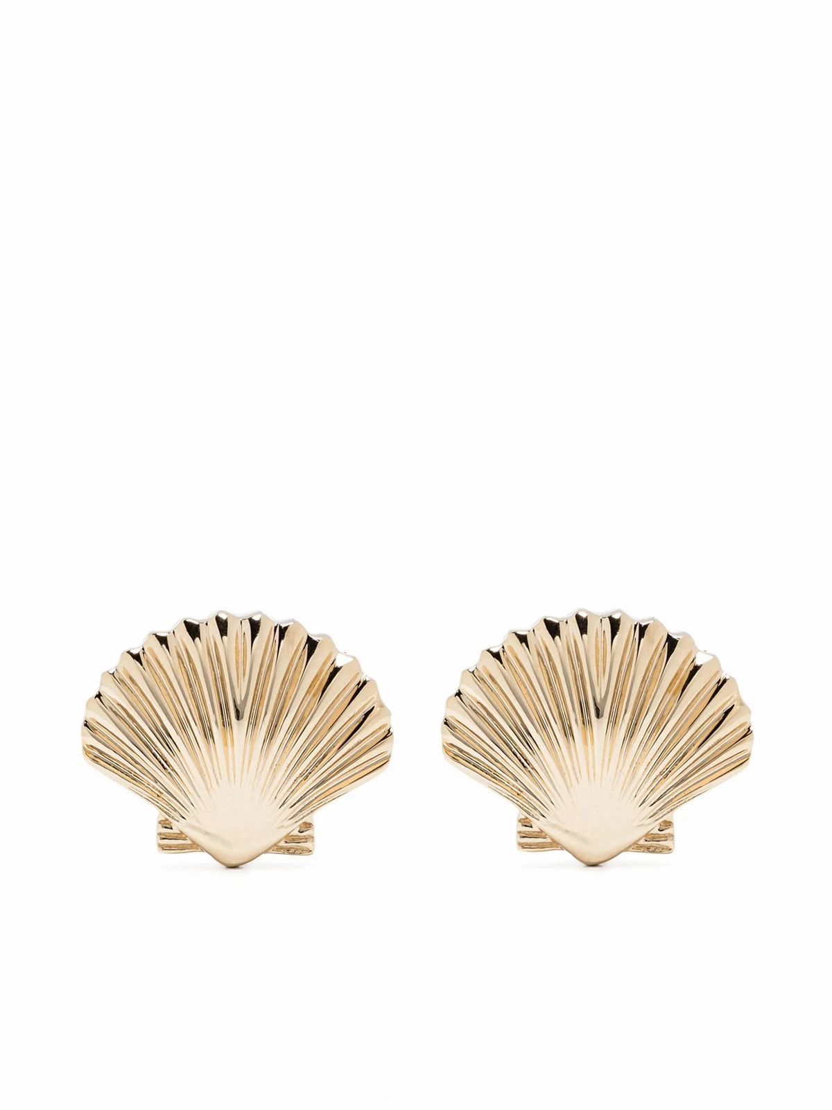 14kt yellow gold small Venus shell earrings