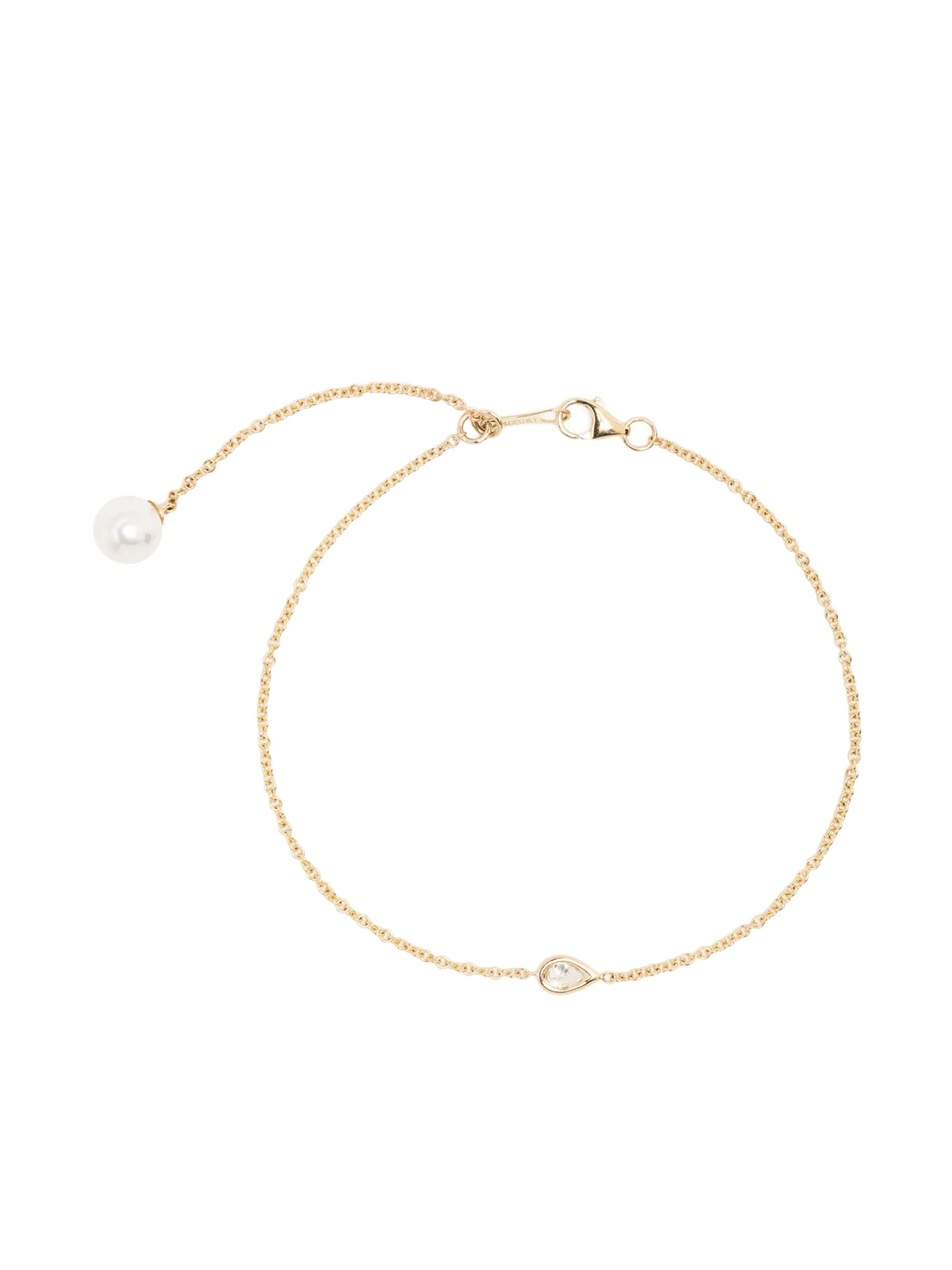 14kt Sea of Beauty Gelbgoldarmband mit einem Diamanten