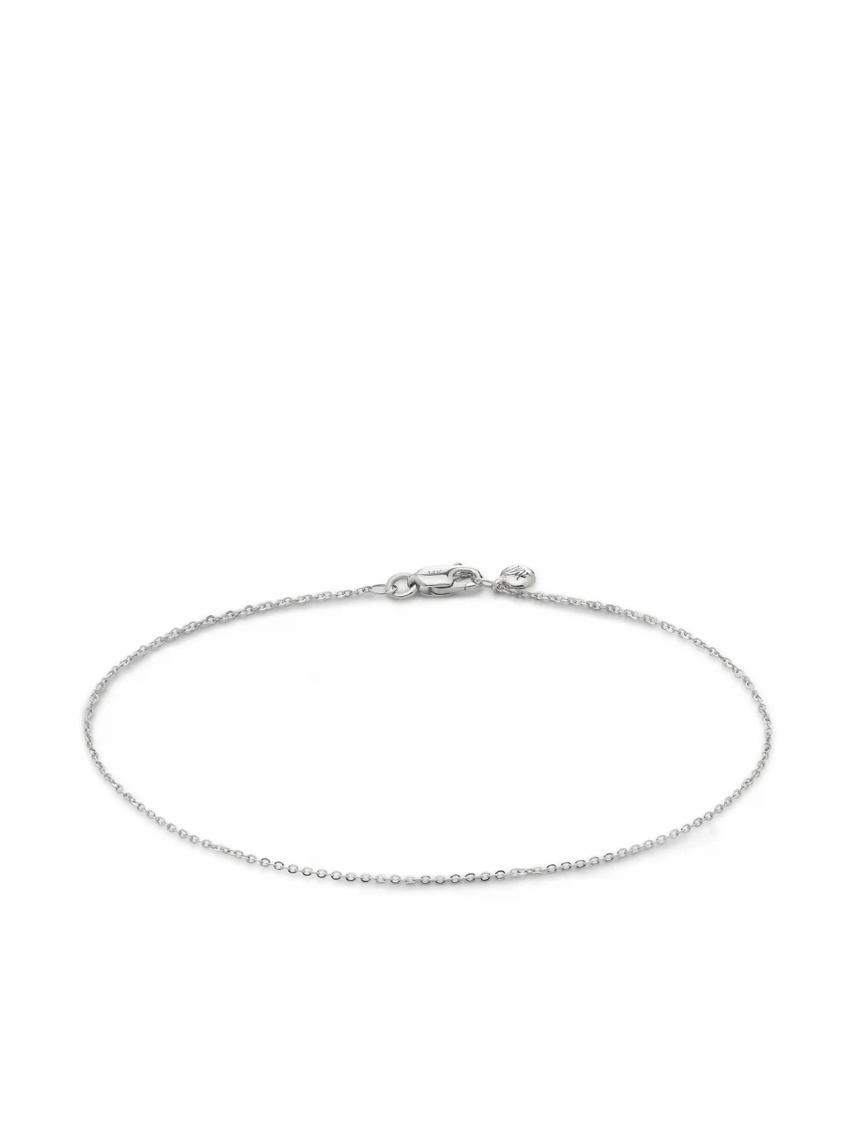 14K white gold Super Fine bracelet