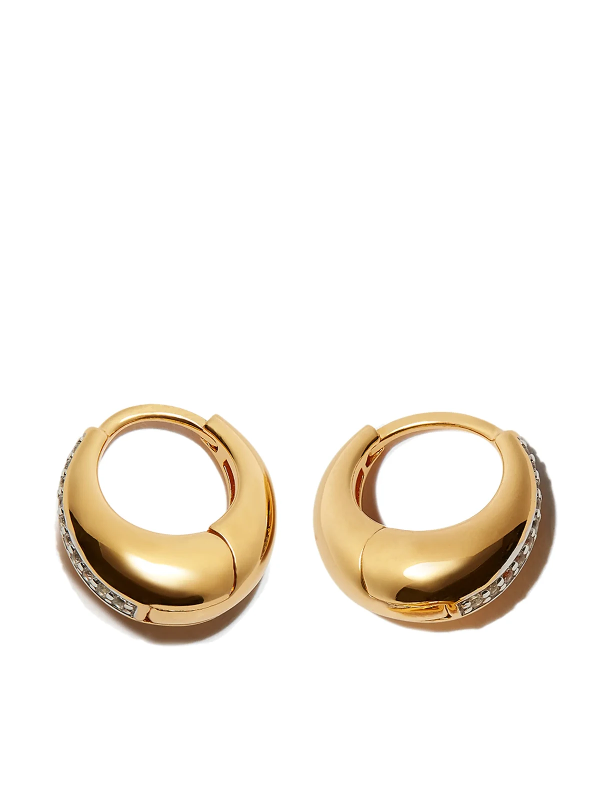 9kt yellow gold small hoop earrings