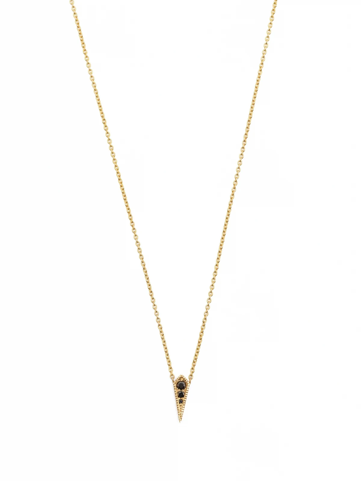 14kt Gelbgoldhalskette mit Diamanten