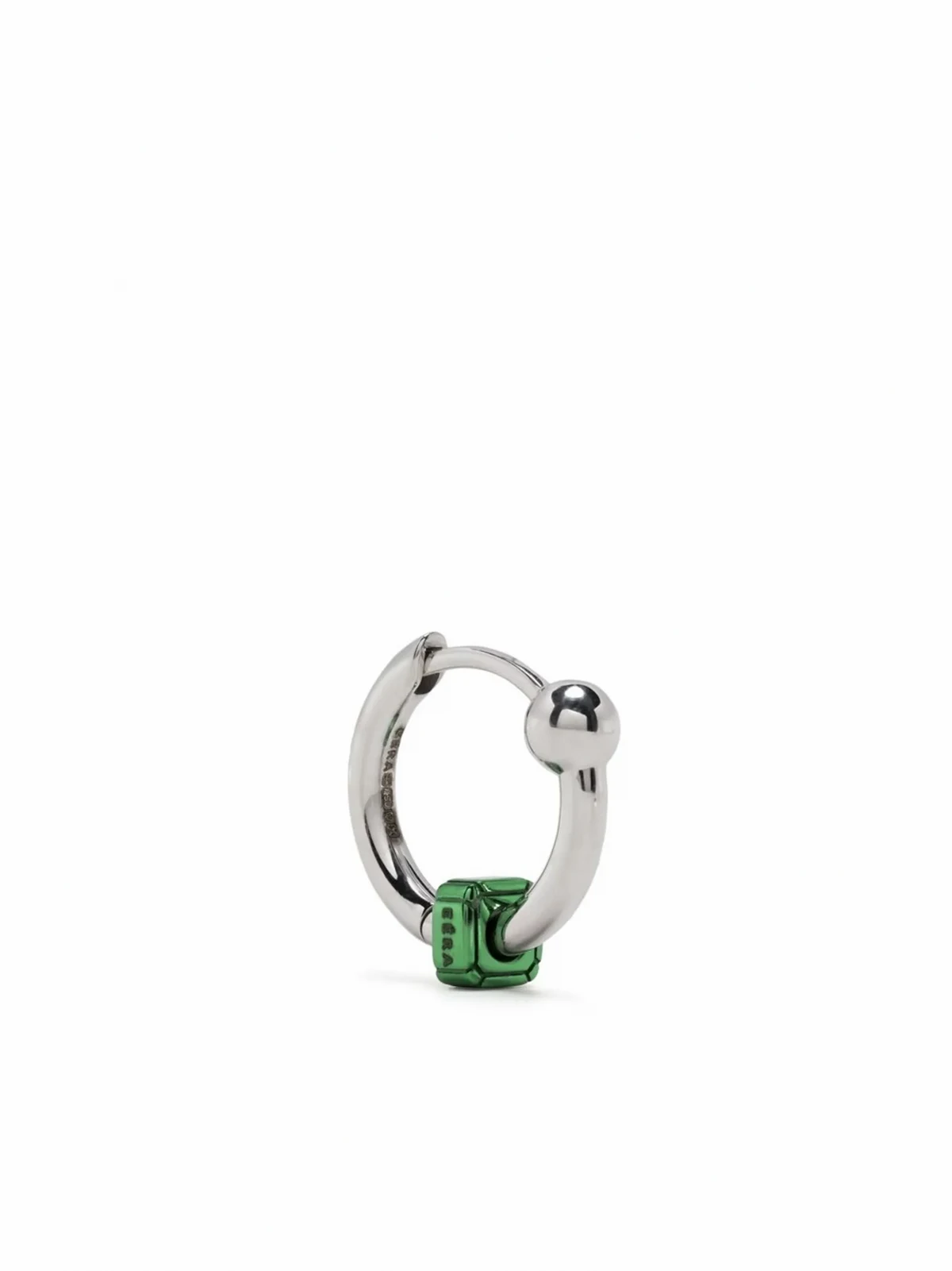 18kt Mini Weißgoldcreole