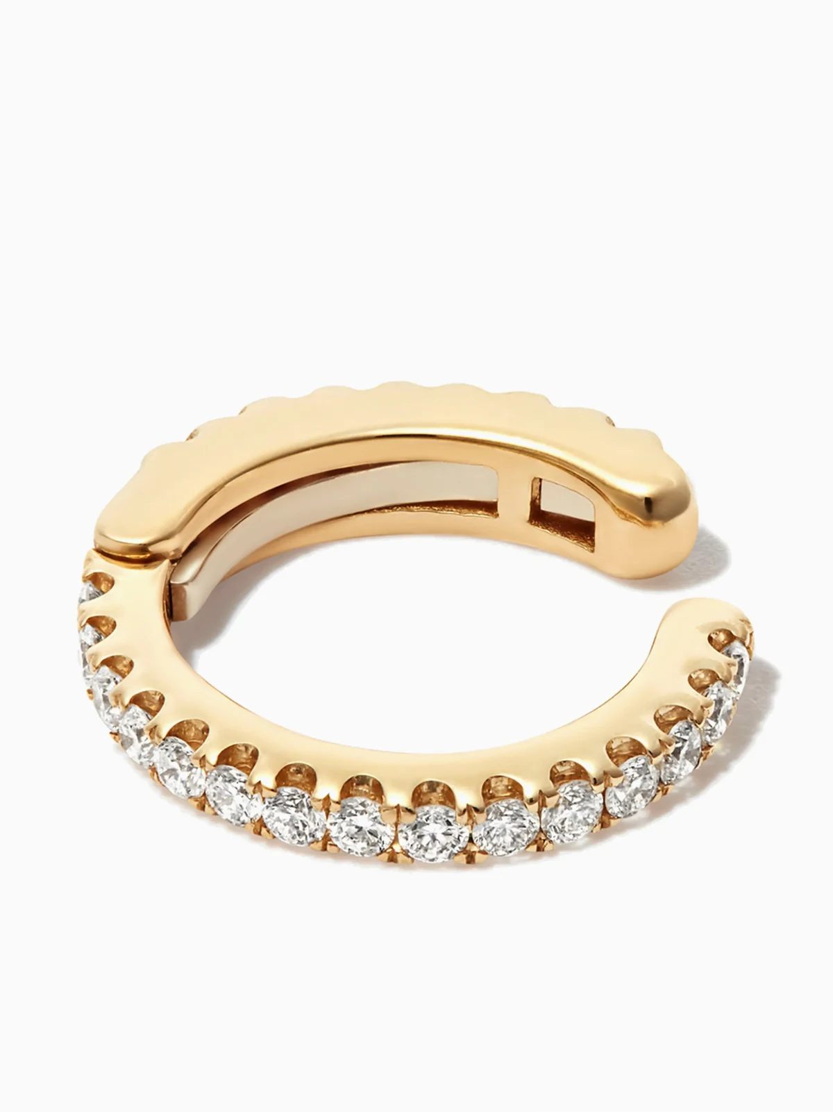 18kt yellow gold diamond ear cuff