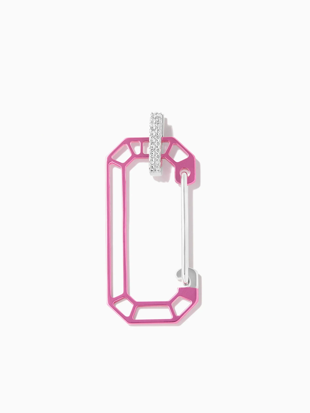 18kt Amina Chiara Weißgoldcreole mit Diamanten