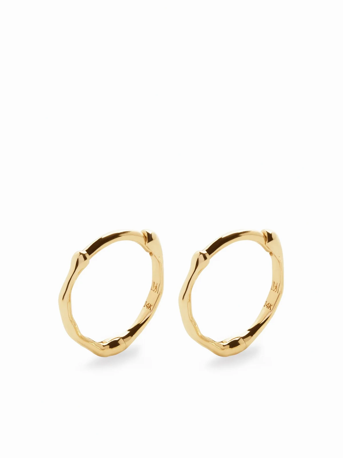 Mini 14kt Siren Muse Gelbgoldohrringe