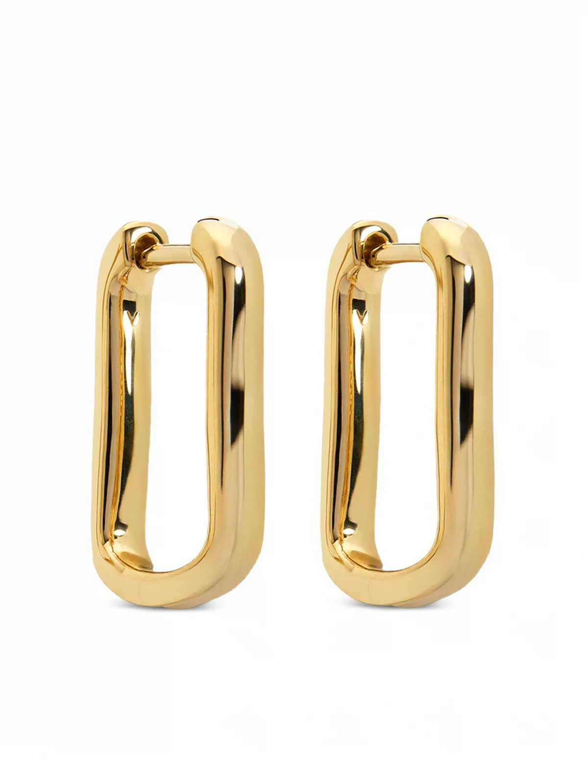 recycled 18K gold vermeil Alta capture huggie earrings