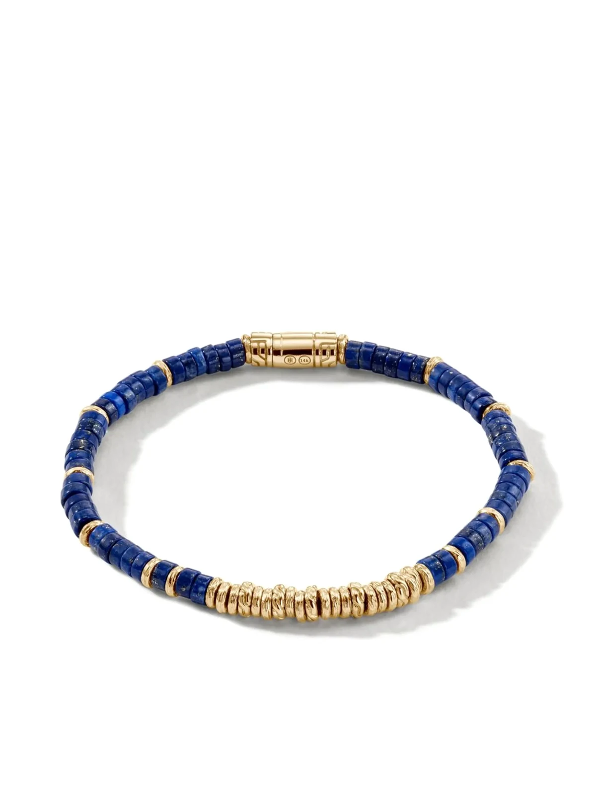 14kt yellow gold lapis lazuli bracelet